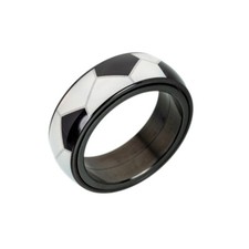 Fashion Football Basketball Baseball Rugby Spinner Sport Ring Titanium Size 6-13
