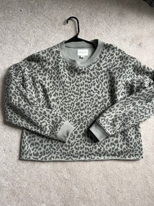 american eagle leopard sweatshirt