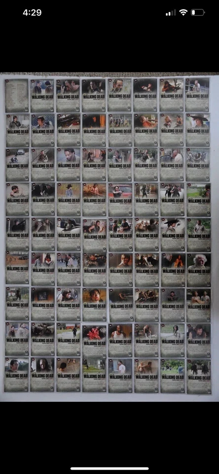 Ходячие мертвецы - сезон 3 - часть 1 - полный базовый набор из 72 карт - Cryptozoic - Изображение 4 из 4