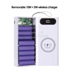 16x18650 Wireless Charge Power Bank PD QC3.0 Quick Charge 18650 Battery Storage