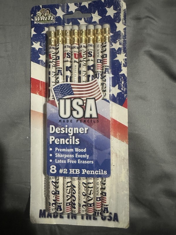 USA Designer Pencils Set Of 8