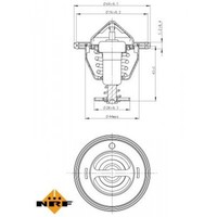 Thermostat, KüHlmittel Easy Fit Nrf 725088 FüR Opel Renault