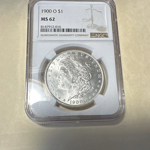 1900 Morgan Dollar NGC MS 62 New Orleans Silver $1 Certified Coin