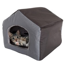 Dog House - Indoor Dog House with Removable Sherpa Cushioned Pad - Pet Bed fo...