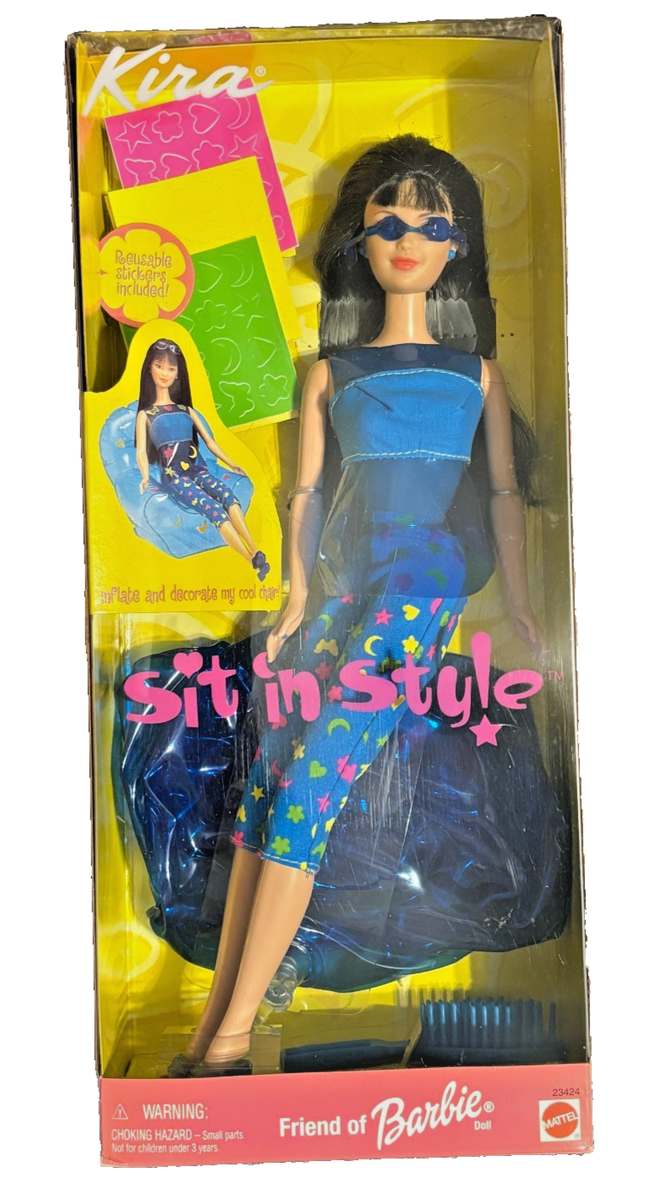 Barbie人形　パピヨン　1999年製 1999 Mattel, Kira Sit In Style Barbie Doll, New In Box, Inflatable