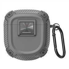 1Pc Grey Shockproof Case Cover w/ Clip For Bose QuietComfort Earbuds II/Ultra ff