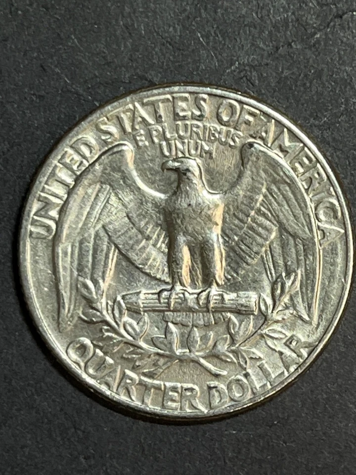 1972 US Error Qtr Mint Mark D filled,DIE CHIP obverse,DDO, DDO, Die chip obverse - Image 2 of 2