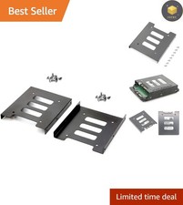 Sturdy Dual 2.5" to 3.5" SSD HDD Mounting Bracket Set - Maximize PC Storage