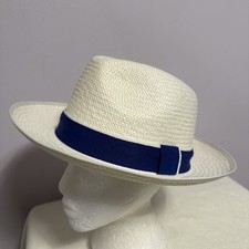 Christy’s John Lewis White Fedora Sun Hat Panama Cap. Size L