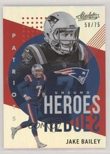 2021 Panini Absolute Unsung Heroes Spectrum Red 58/75 Jake Bailey #UH4 0q3
