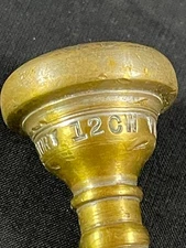 Very Rare Vincent Bach New York 12CW Hand Stamped Vintage Trumpet Mouthpiece
