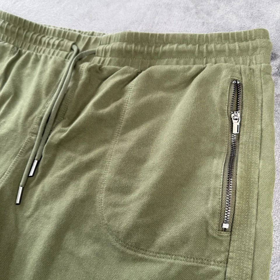 Pantalones Cortos Athletic Works Verde Cordón L 12-14 Cintura Elástica Bolsillos con Cremallera Foto 3 de 4