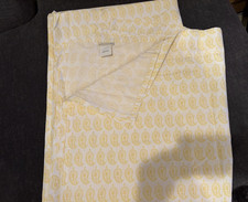 Pottery Barn Kids Royal Life Paisley Twin Flat Sheet Yellow  White