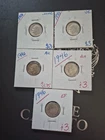 5 High Quality 1946 First Year Issue Silver Roosevelt Dimes