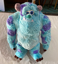 Disney Monsters Inc. Sulley Plush Stuffed Animal Blue Purple 12 inch