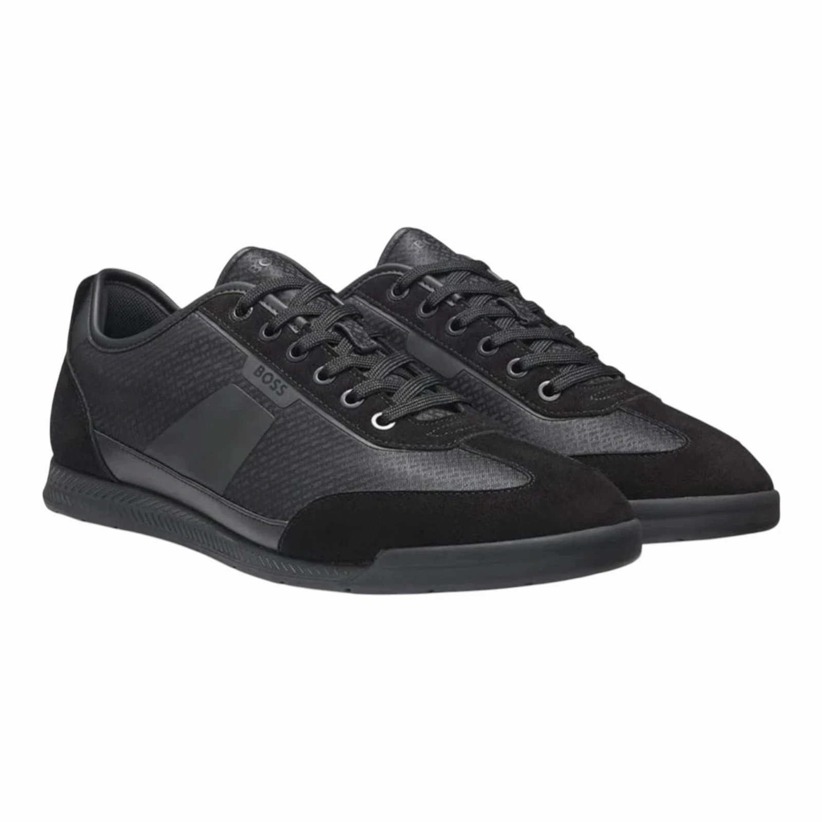 Hugo Boss Nitan Lowp Nymn 10277929 Men's Low-Profile Sneakers Black Sz 9