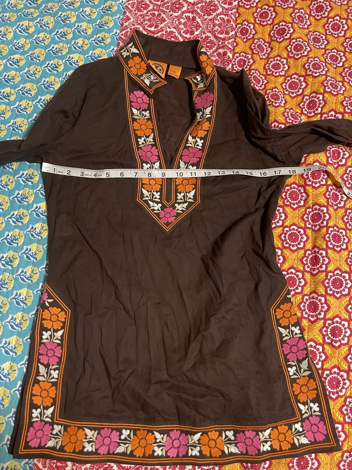 Tunica Tory Burch marrone cotone marrone taglia 4