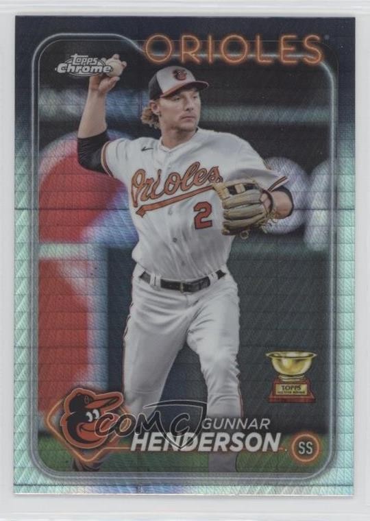 2024 Topps Chrome Prism Refractor Gunnar Henderson #36 1u6