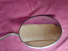 Pair Vintage Chrome Round Rearview Mirrors Universal Motorcycle Honda Yamaha Pair Vintage Chrome Round Rearview Mirrors Universal Motorcycle Honda Yamaha