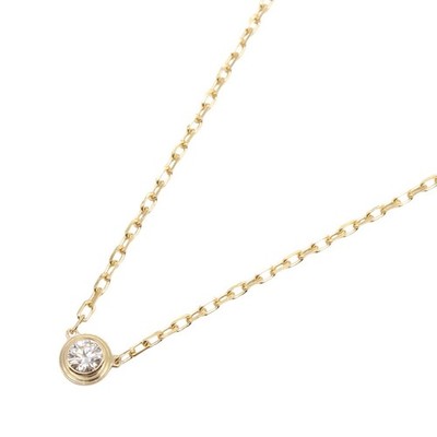 CARTIER D'amour Diamond Necklace SM 18KYG Yellow Gold Used women