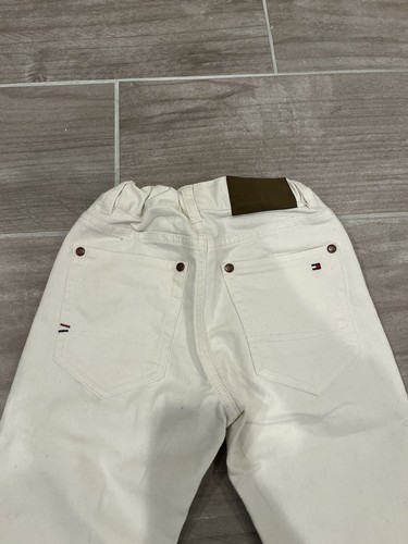 Tommy Hilfiger Jeans Girls 7 White Denim Arc Tapered - Picture 4 of 15