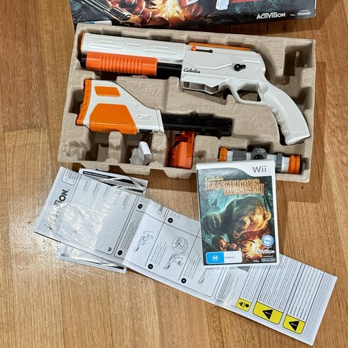 Cabela's Dangerous Hunts 2011 - Nintendo Wii Boxed Top Shot Elite + Game - Picture 2 of 12