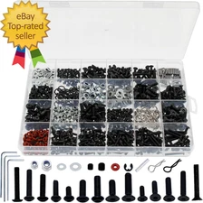 1000Pcs Universal RC Screw Kit Screws Assortment Set, Hardware Fasteners for Tra