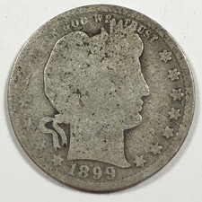 1899 United States "Barber Quarter" - Fair (FR) KM#114 - 8011