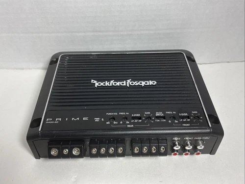 Rockford Fosgate Prime R400-4D, 400W Class D 4 Channel Amplifier - Black Tested