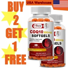 CoQ10 Coenzyme Q-10 Coenzyme 200mg Capsules BIOPERINE Antioxidant Heart Health