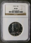 1964 Proof 50c Kennedy Silver Half Dollar NGC PF69