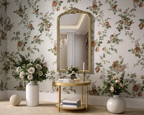 Elegant Decor Naomi Vintage Resin Mirror 22X36 in Antique Brass - Picture 3 of 7