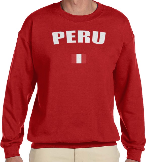 Peru Flag Soccer Futbol Peruvian Pride Bandera Peruana Mens V-neck T-shirt
