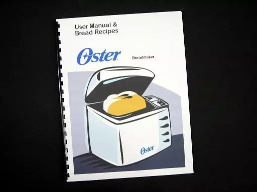 Sunbeam Oster Bread Maker Machine Directions Instruction Manuals