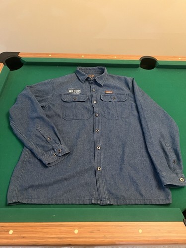 Patagonia Farriers Hemd Herren Extra Large Utility Blau Knopfleiste Arbeit Freizeit LS