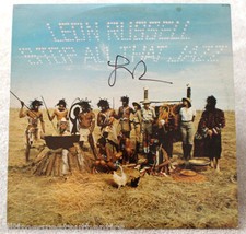 LEON RUSSELL HAND SIGNED AUTHENTIC RECORD ALBUM LP E w/COA ROCK BLUES LEGEND