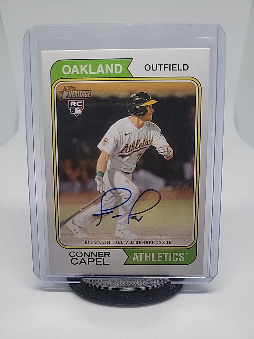 2023 TOPPS HERITAGE CONNER CAPEL ROA-CCL ROOKIE REAL ONES AUTO ATHELTICS RC