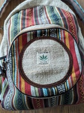 Backpack  100% HimalayanPure Hemp THC Free Multi Color Made in Nepal + Nik Naks 