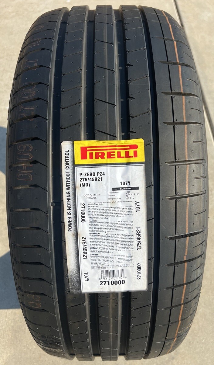 Set of TWO BRAND NEW 275/45R21 107Y Pirelli P Zero PZ4 Sport MO