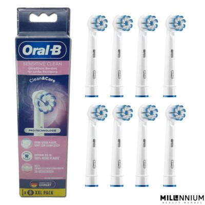 Oral-B Sensitive Clean 8 Stück Aufsteckbürste / Bürste Clean & Care OVP