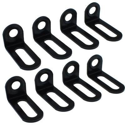 Adjustable Right Angle Bracket 10PCS 37.5mmx18mmx19mm Black Adjustable L Brac...