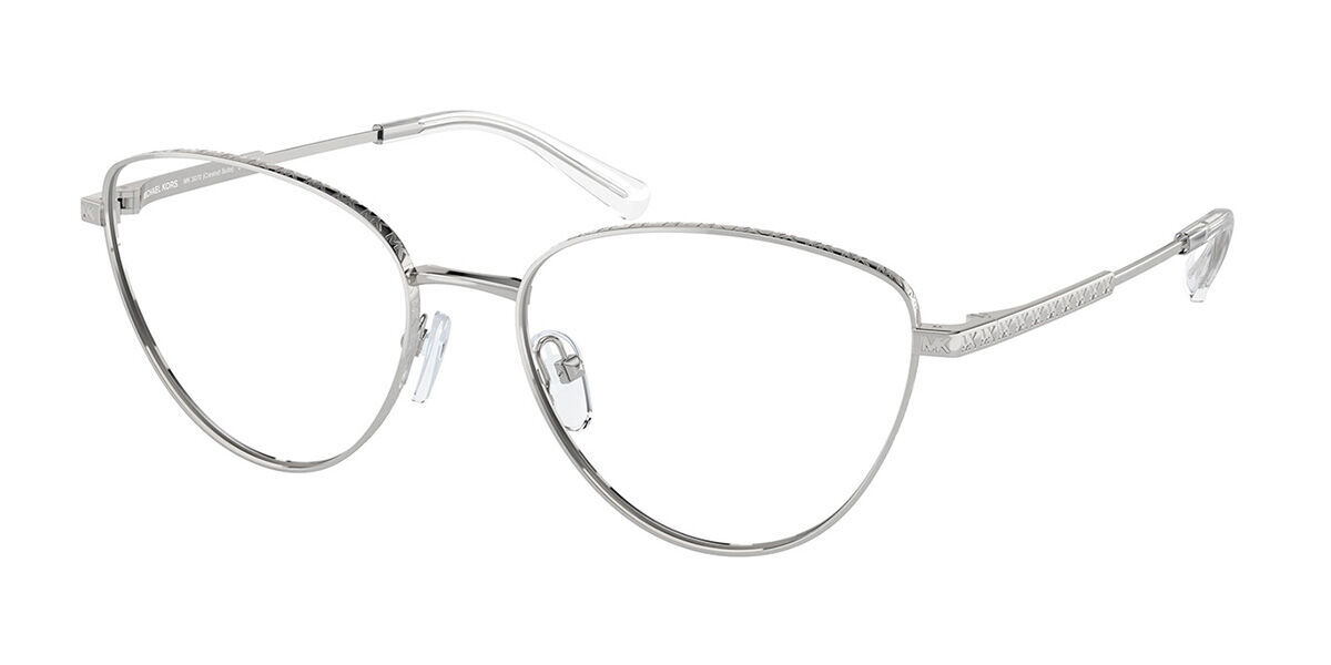 Женская оправа Michael Kors с хохлаткой, 55 мм, серебристая оптика MK3070-1893-55