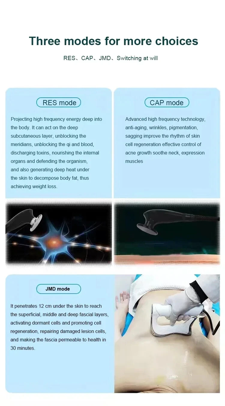 Hot Tecar Therapy Machine Physiotherapy CET RET 448khz Sports Injury Pain Relief image 14