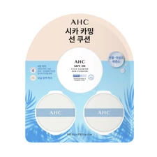 AHC Safe On Cica Sun Cushion 25g+Refill 2EA SPF 50+ PA+/Cooling/Irritated Skin