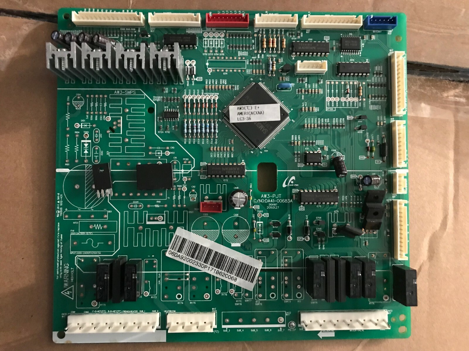 Samsung Fridge Replacement Parts DA92-00233D Electronic Control Board