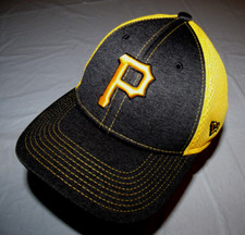 Pittsburgh Pirates Heather Gray  Yellow New Era 9Forty YOUTH Hat Adjustable EXC
