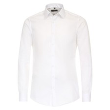 Redmond men's business shirt long sleeve slim fit white plain 231700130 05