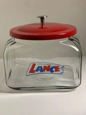 Lance Counter Jar with Lid Country Store Display Cookie Jar Candy Jar Kitchen
