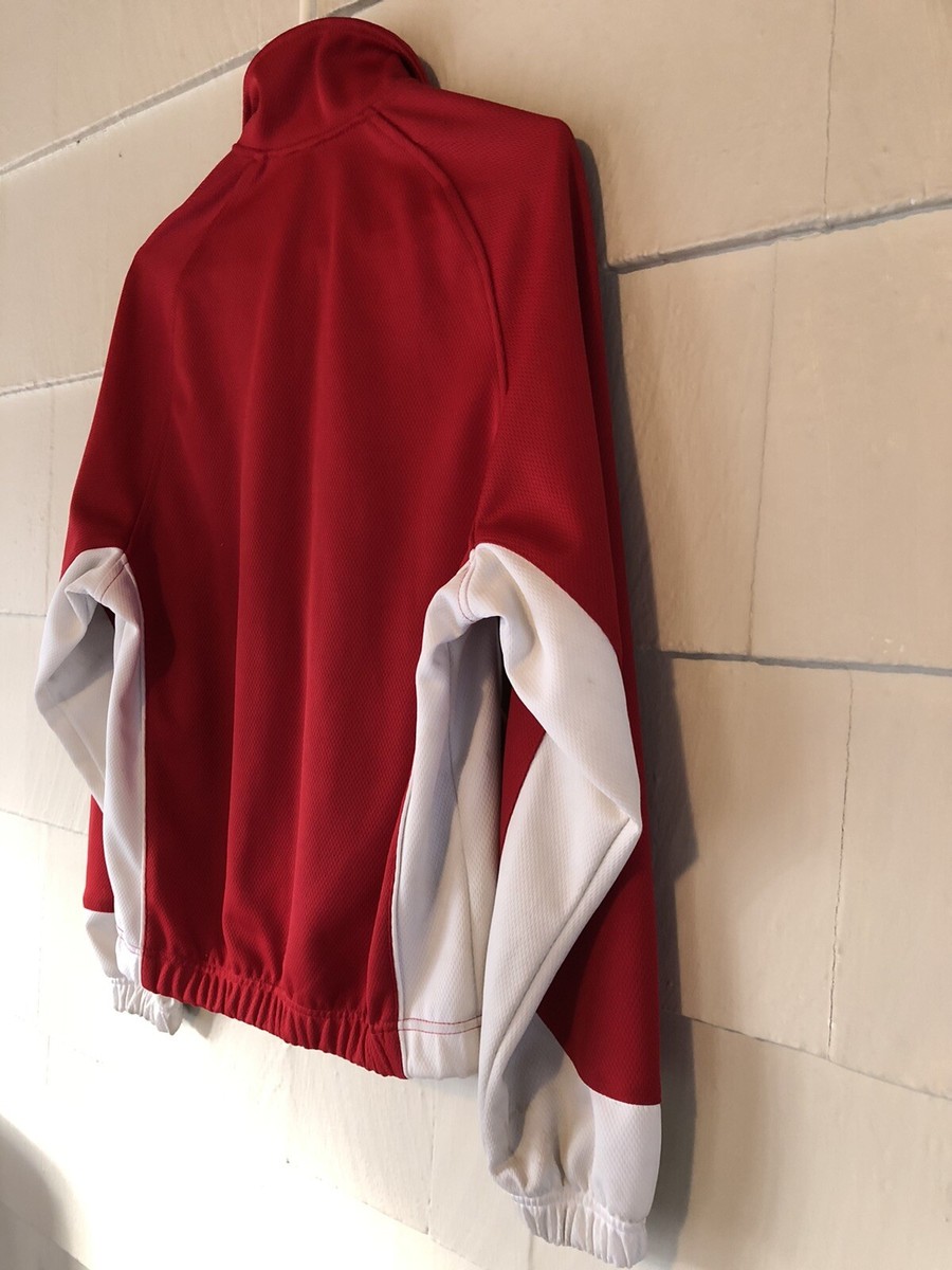 Vintage Nike Team Women's Red & White Full Zip Track Jacket