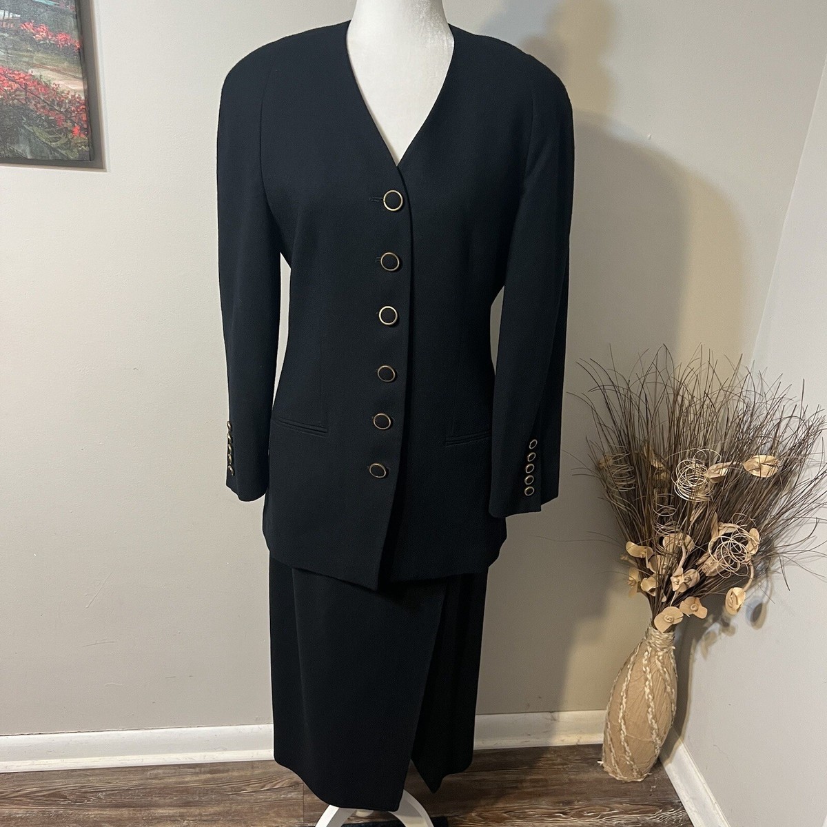 ジャケット・アウター Christian Dior double tailored jacket Rare Vintage Christian Dior Le Connaisseur Lined Tweed Suit